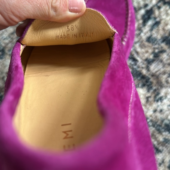 M.Gemi The Felize suede fuchsia loafer size 38.5 - Picture 6 of 8